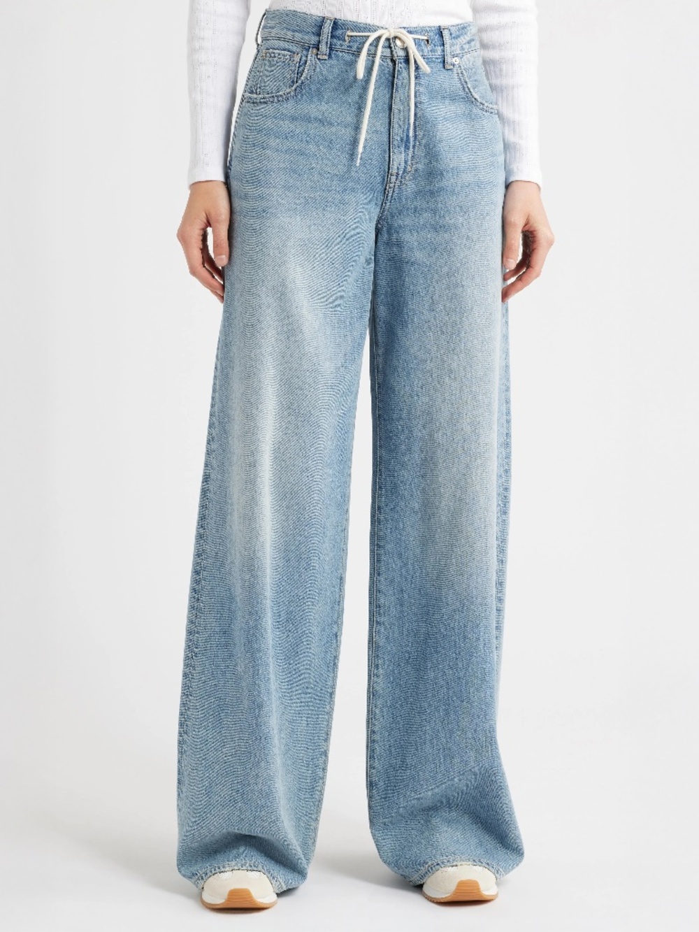 Madewell Superwide-Leg Jeans Airy Denim Size 33 Wide Leg High Rise